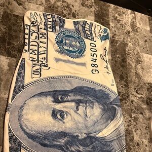 Money print diva dress(strapless)